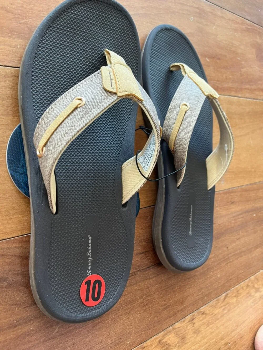 Tommy Bahama Men Flip Flop Sandals Nautical Size 10 *NWT* Beach Summer